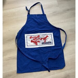 Unisex Apron French Lobsters Pure Cotton Blue One Size Fits All Made in USA